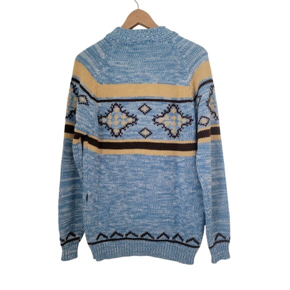 Vintage National Shirt Coast To Coast Alpine Collection Acrylic Ski Sweater Sz M - Picture 2 of 6